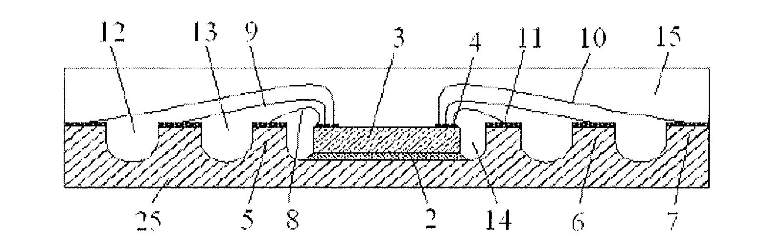 Quad flat no lead package and production method thereof