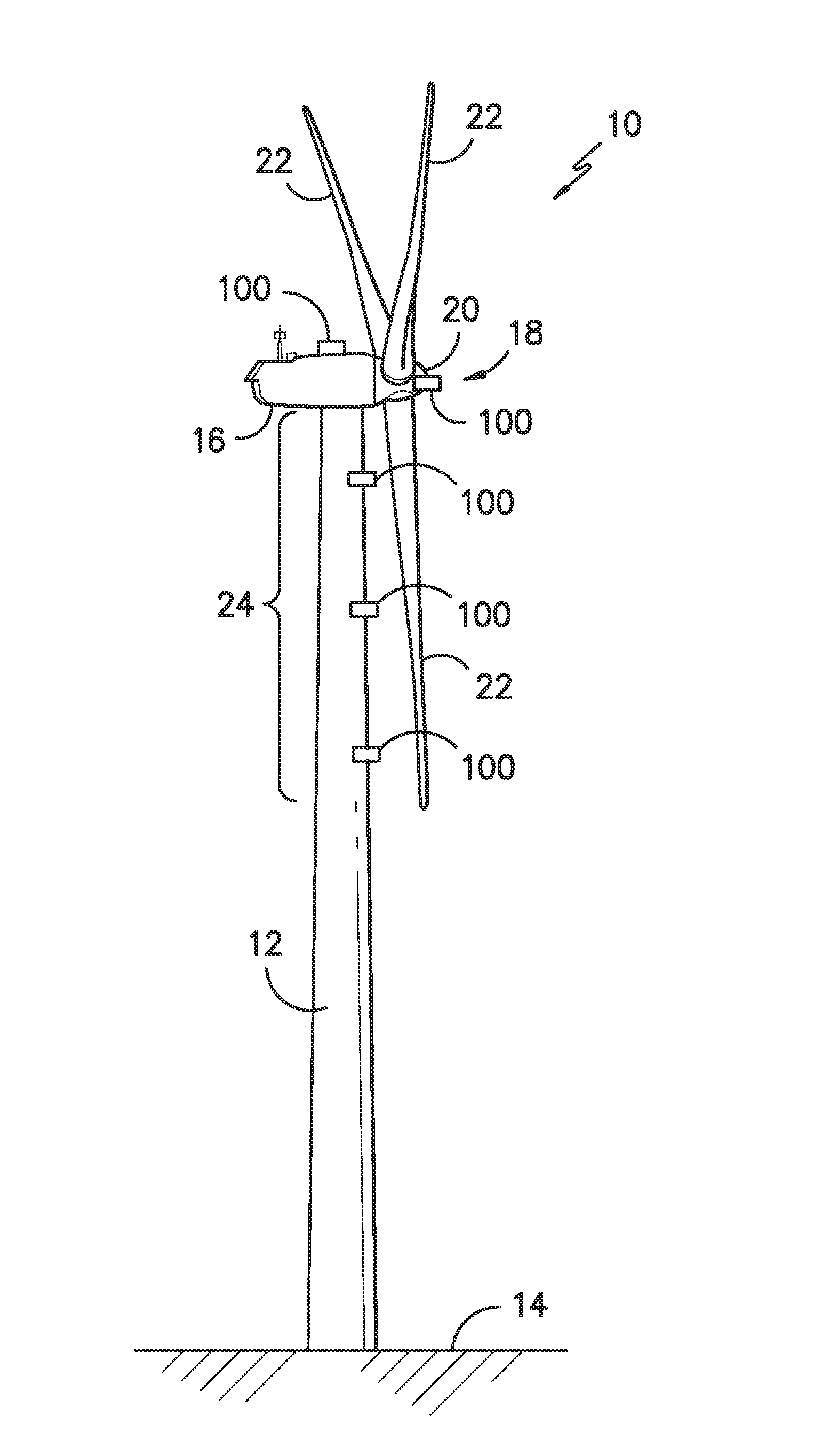 Ultrasonic sound emitting devices for wind turbines