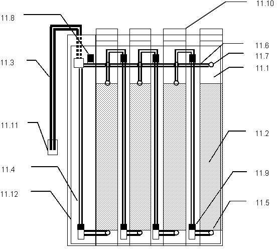 Automatic continuous multi-stage dilution device for bacterial suspension and real-time counting method