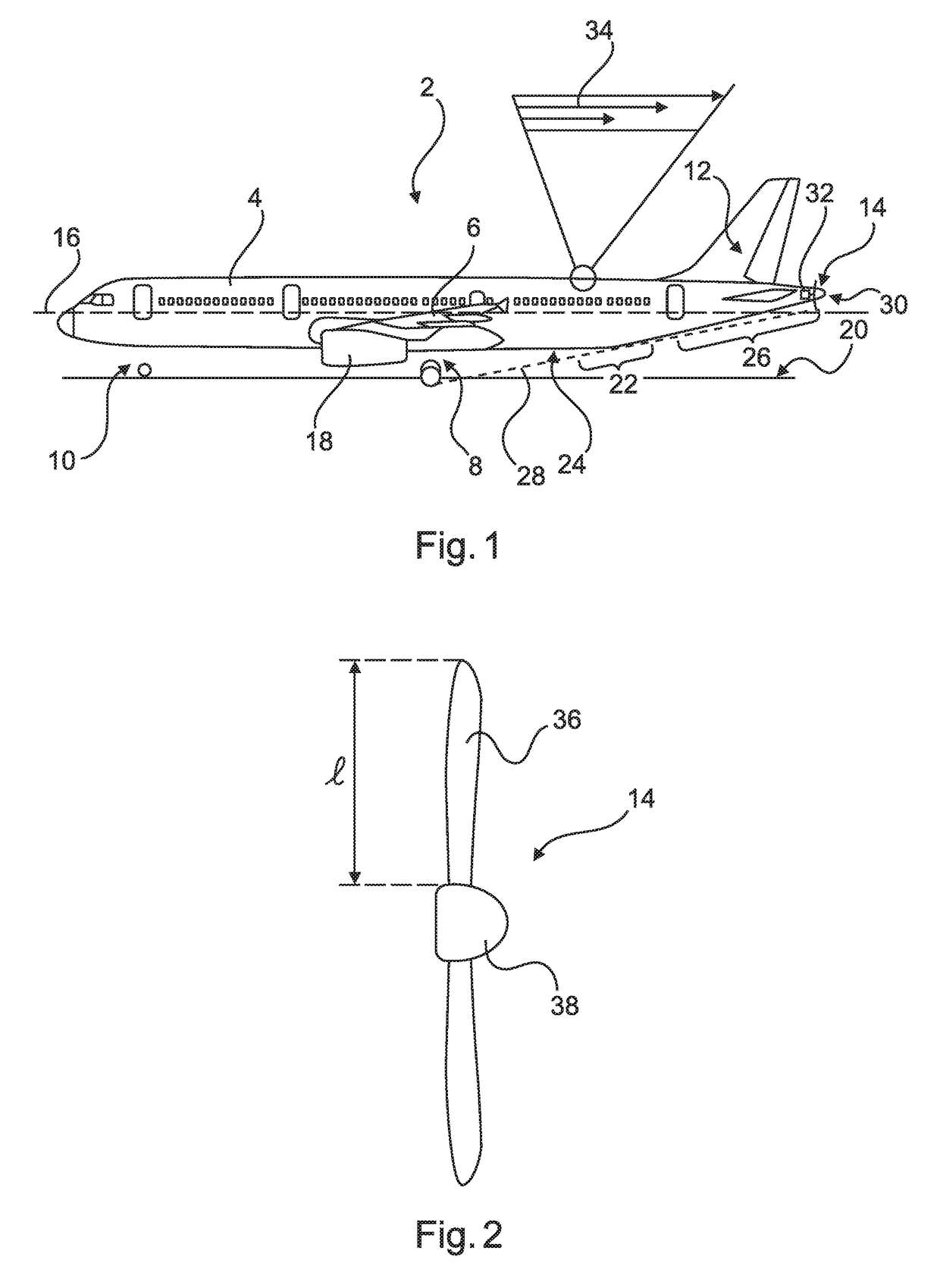 Aircraft having a drag compensation device based on a boundary layer ingesting fan