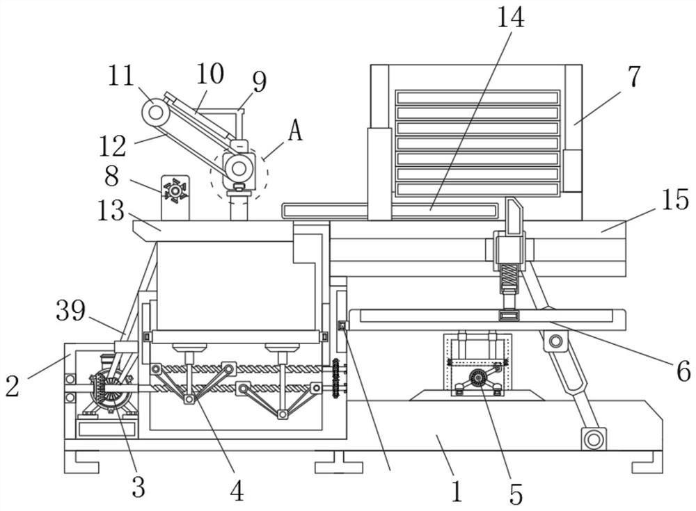 A wire drawing device with a quantitative feeding structure for the production of carbon fiber composite materials