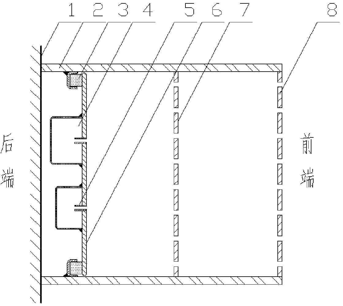Wideband sound absorption structure combing mechanical impedance of composite resonance cavities with micropunch plates