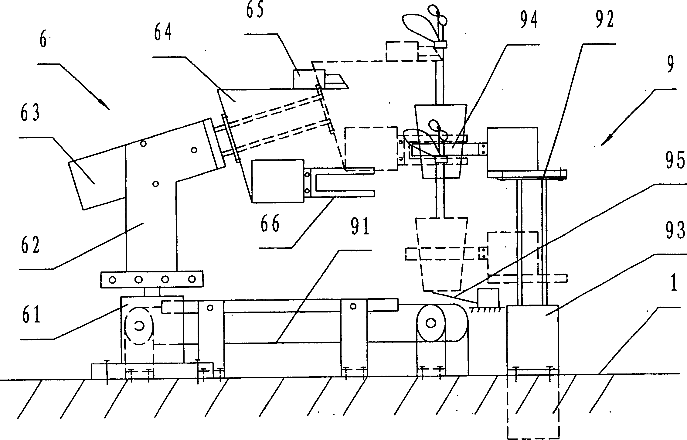 Autometic grafting device for nutrition pot sprout