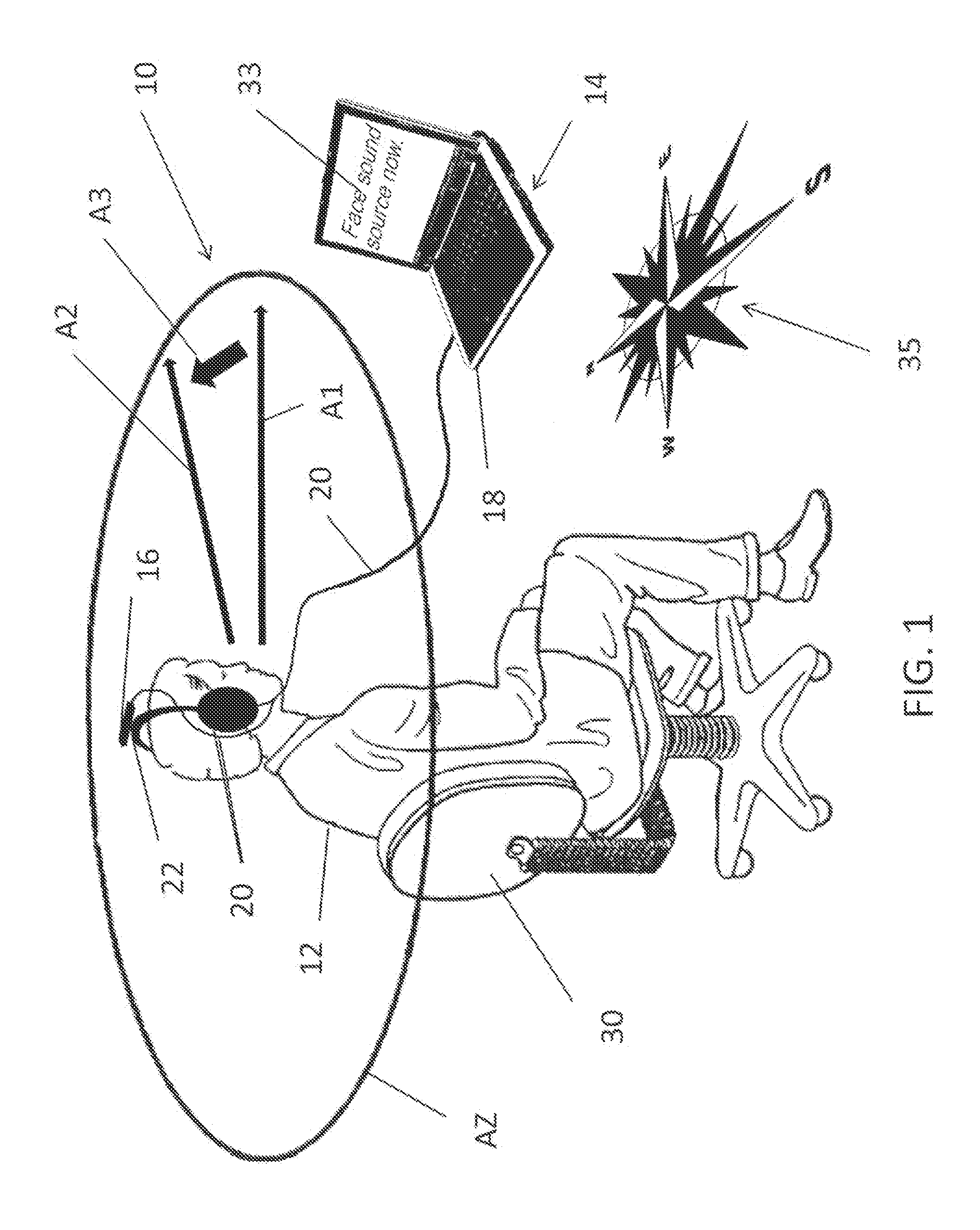 Method and apparatus for directional acoustic fitting of hearing aids