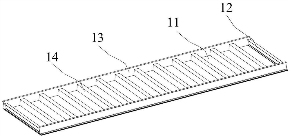 Prefabricated component lightweight steel mold table of integrated maintenance system and using method of prefabricated component lightweight steel mold table