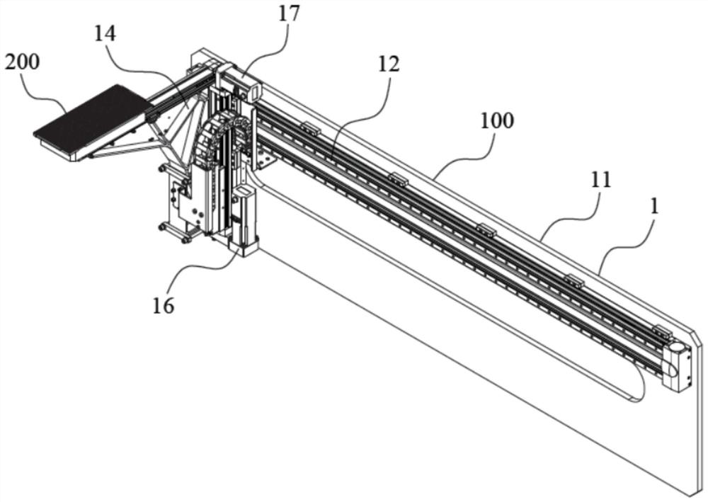 Tray conveying device