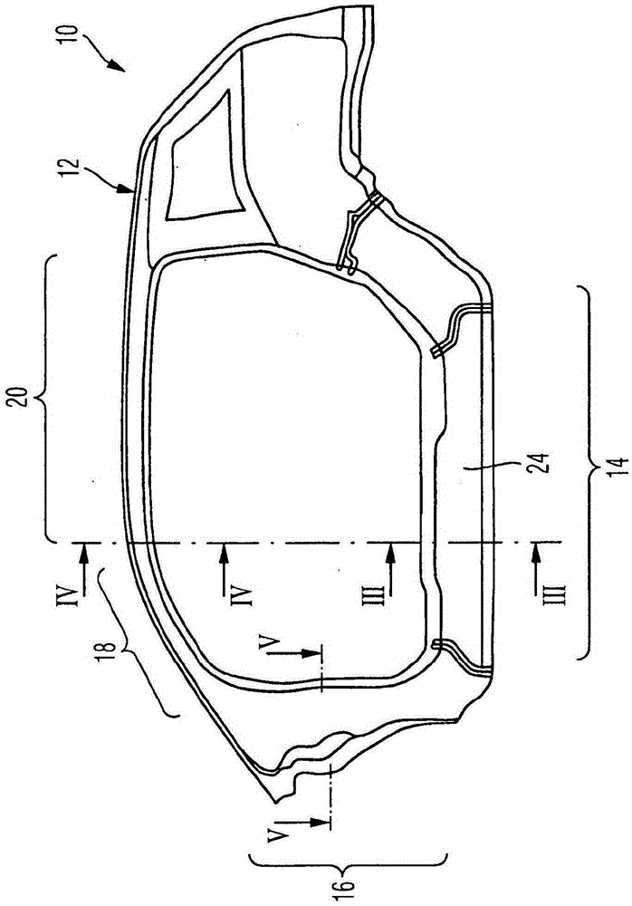 Vehicle body having two adhesively bonded body components