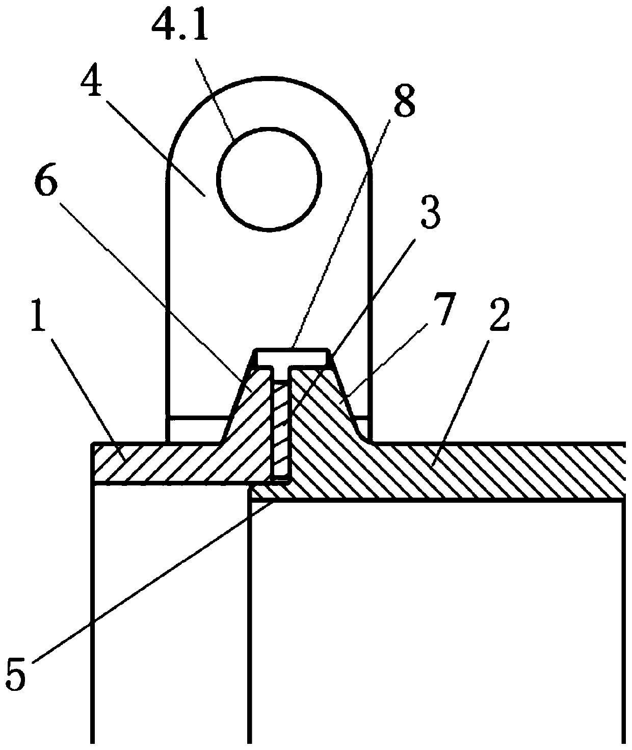 Exhaust pipeline sealing structure