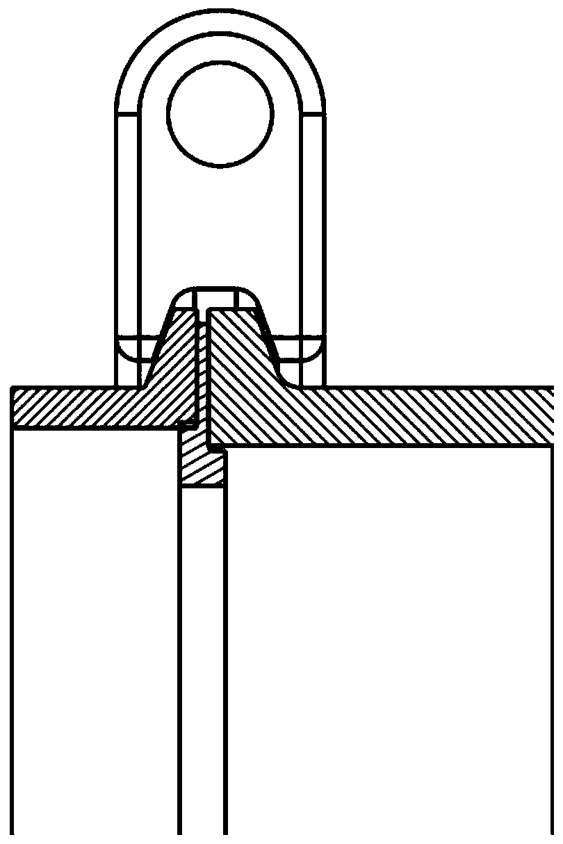 Exhaust pipeline sealing structure