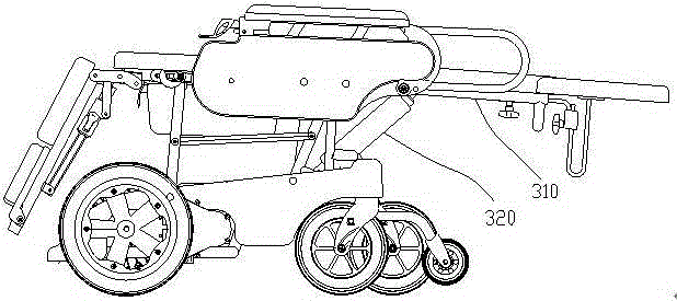 A reclining and foldable wheelchair