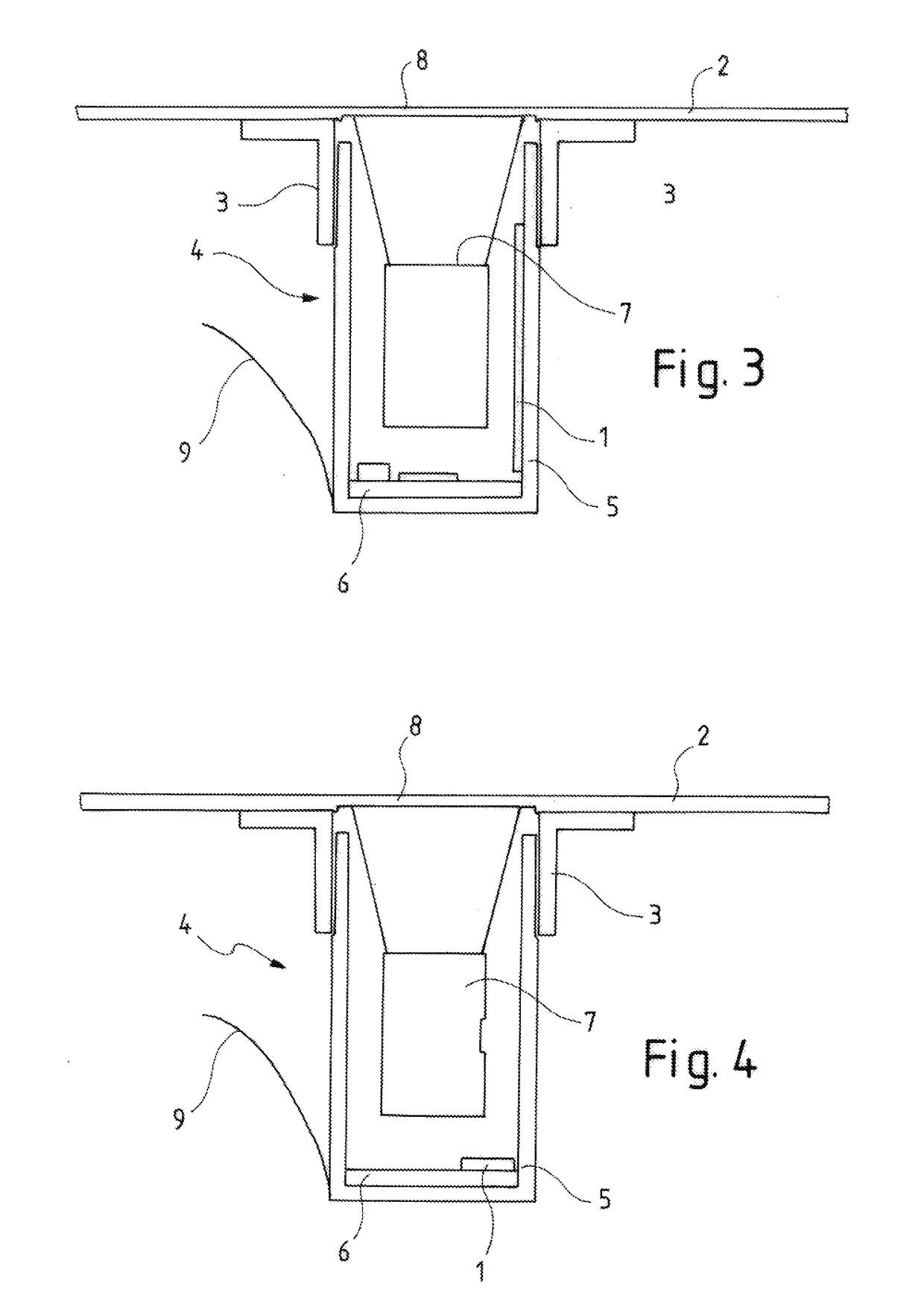 Sensor device and method for recording at least one contact event on a vehicle