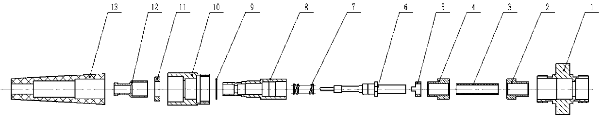 Moisture-proof sealed connector based on high-power single-mode polarization maintaining/single-polarization special fiber