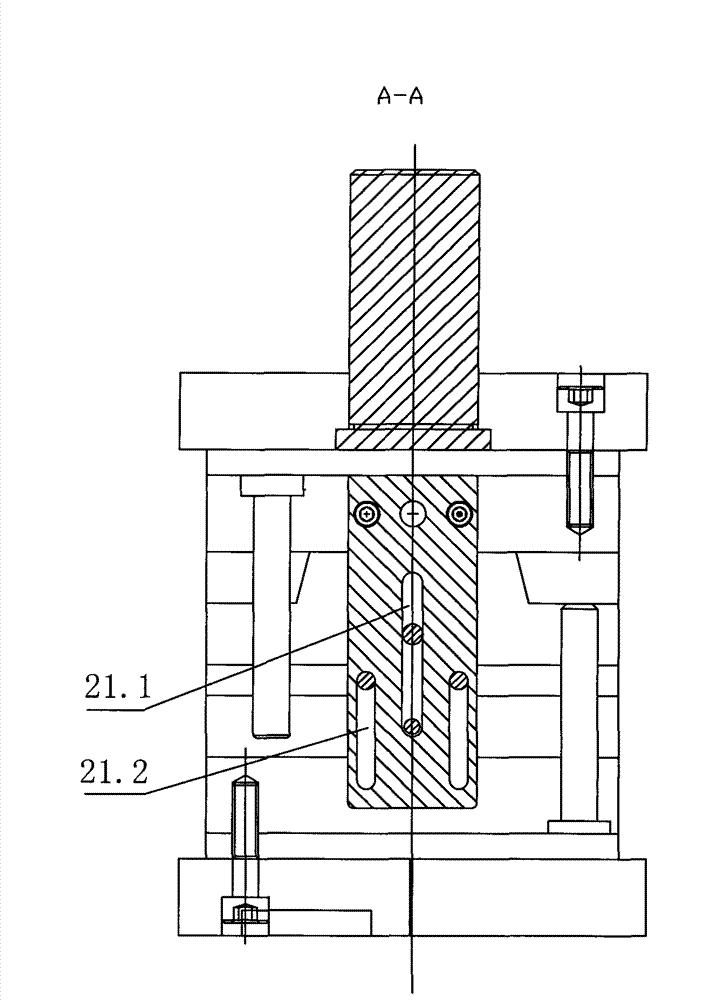 Cold extrusion mould for double-head pipe joint