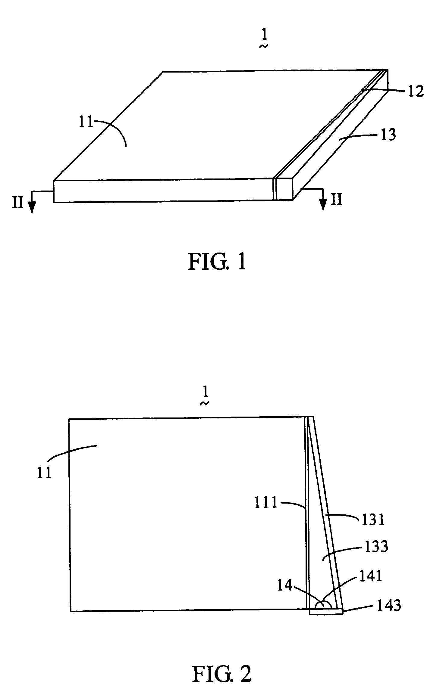 Surface lighting device with closed oblique reflector