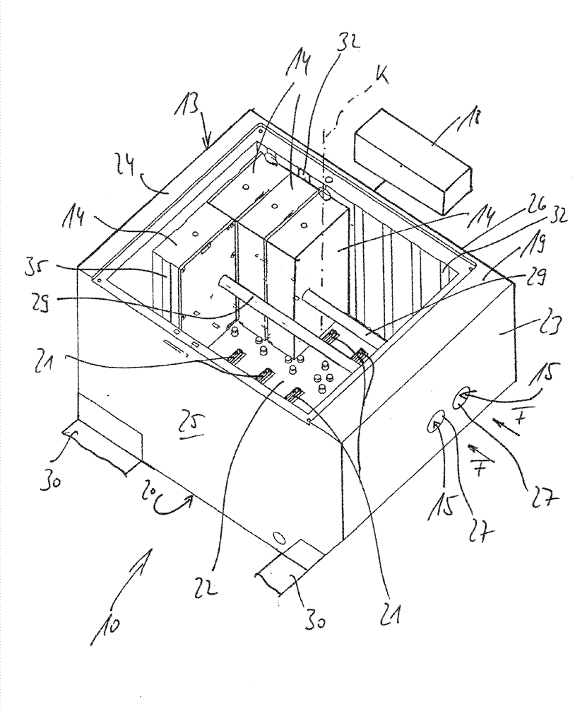 Measuring device and rod maker with such measuring device