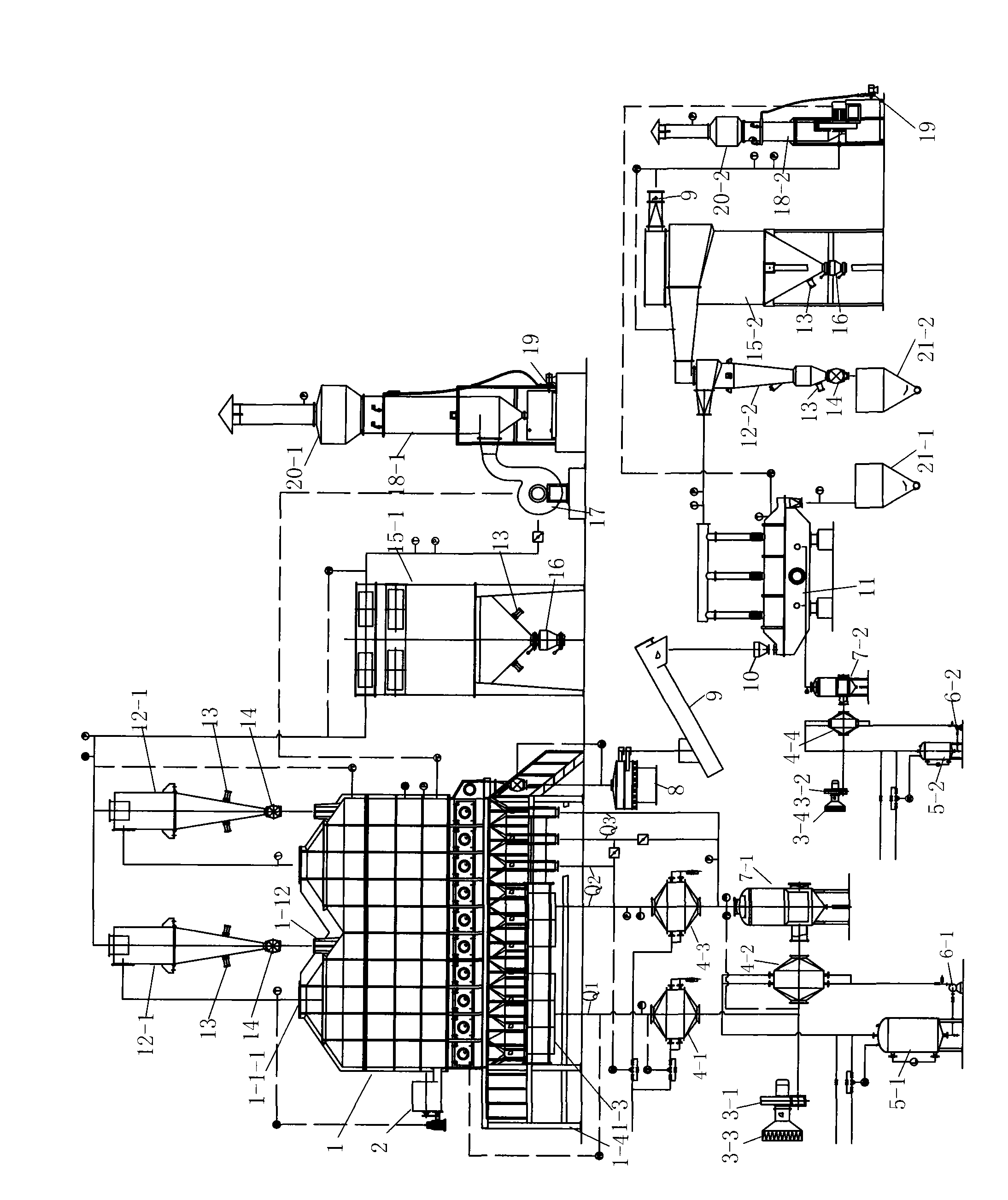 Fluid-bed drying system