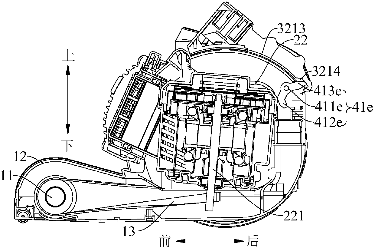 Upright vacuum cleaner