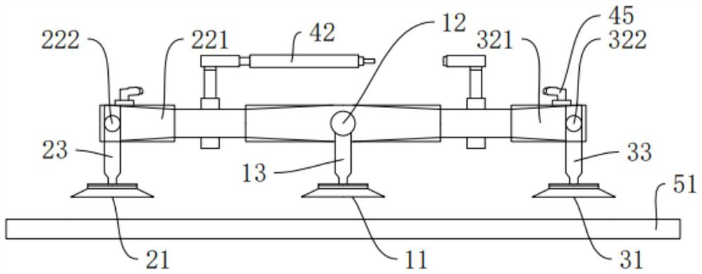 Display panel bending device and manufacturing method of curved display panel