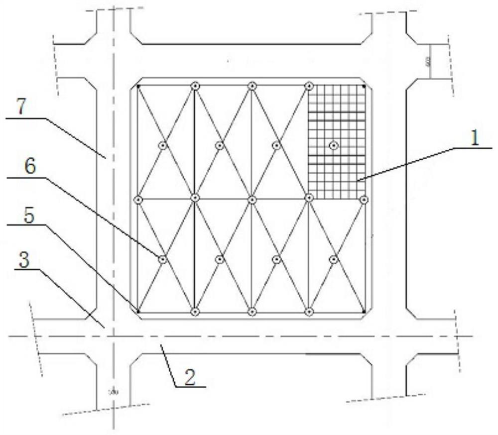 Plant planting method for slope protection of concrete frame and mortar rubble skeleton