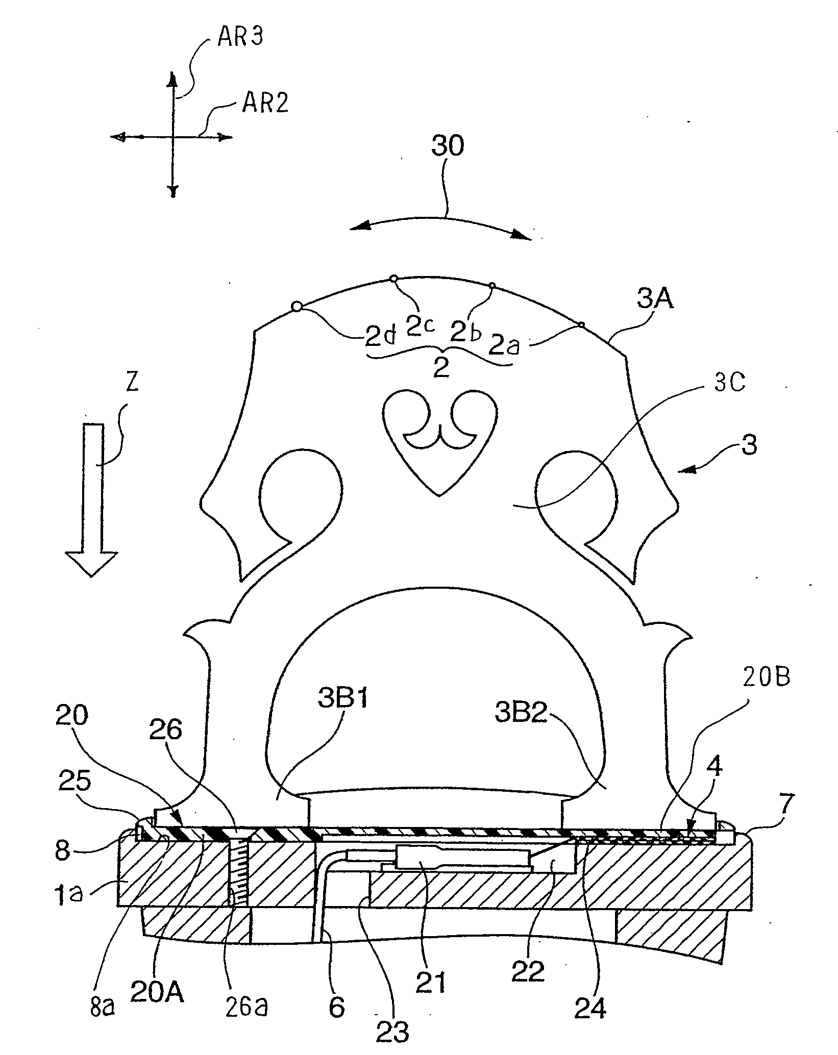 Electric stringed musical instrument and pickup unit incorporated therein for converting vibrations to signal