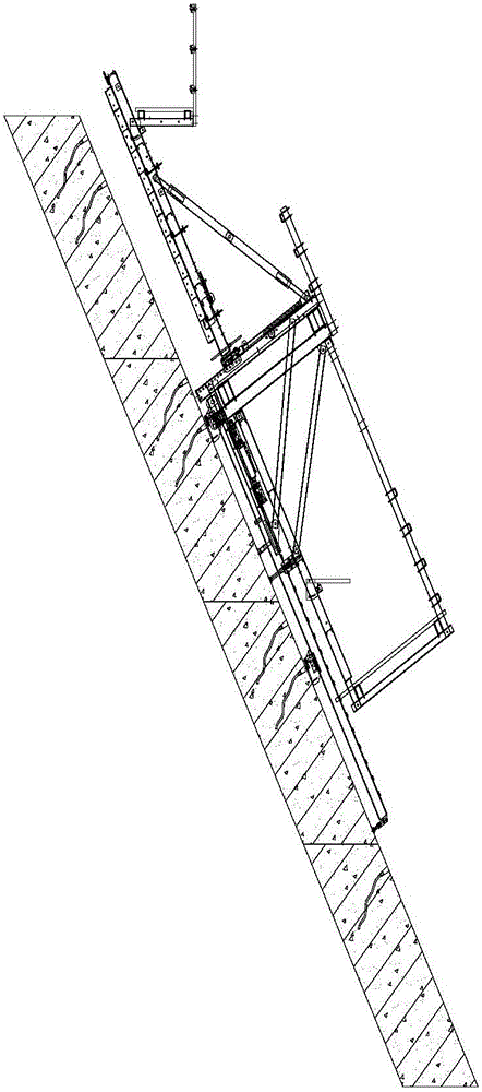 Single-side self-climbing cantilever formwork and construction method thereof