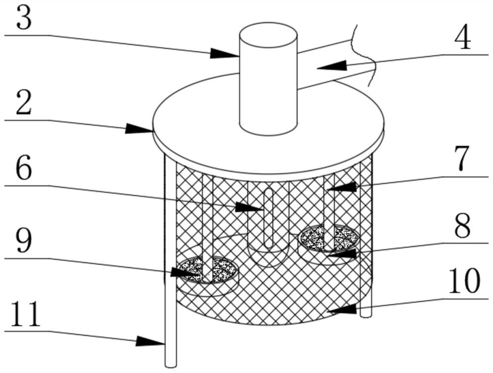 Insect catching device for agricultural ecological planting