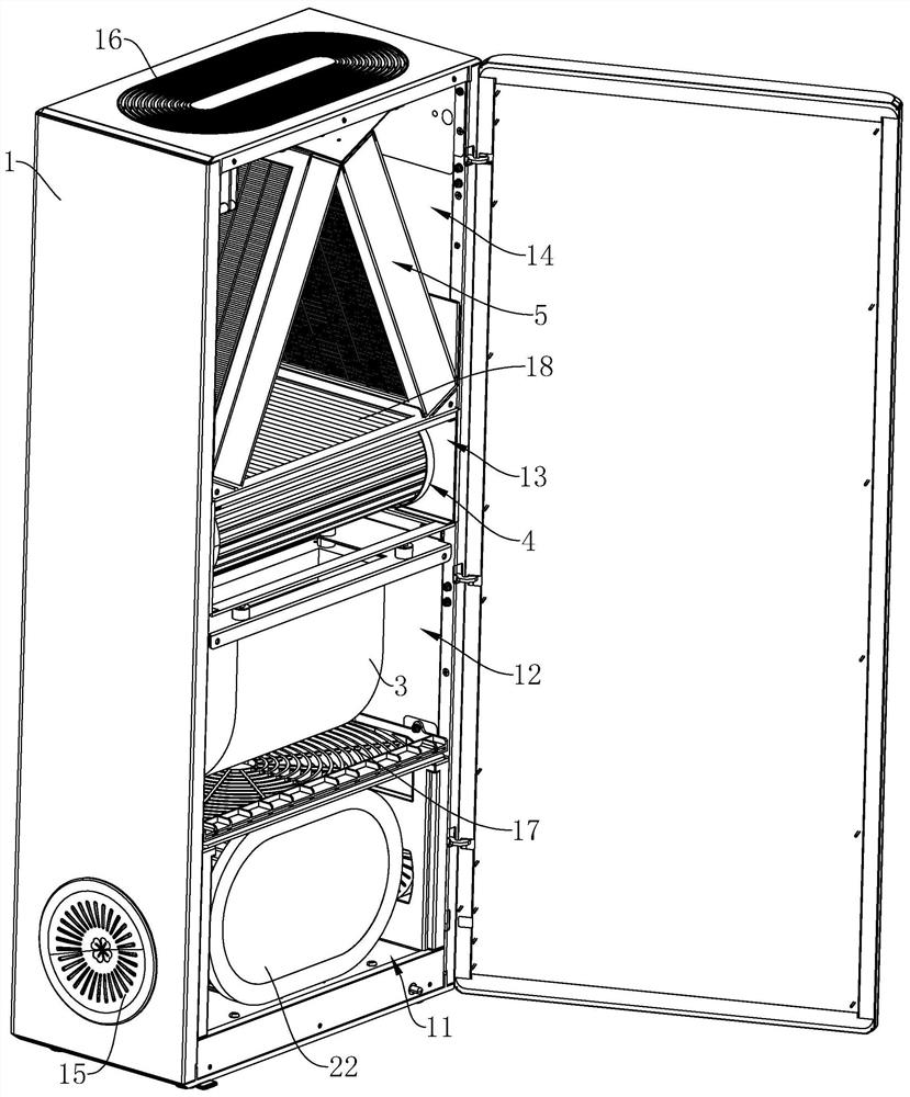 Efficient and convenient maintenance type air disinfection machine