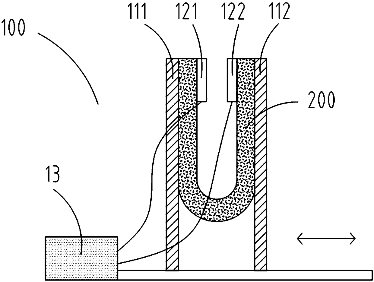 Flexible display panel, bending test tool, and bending test system