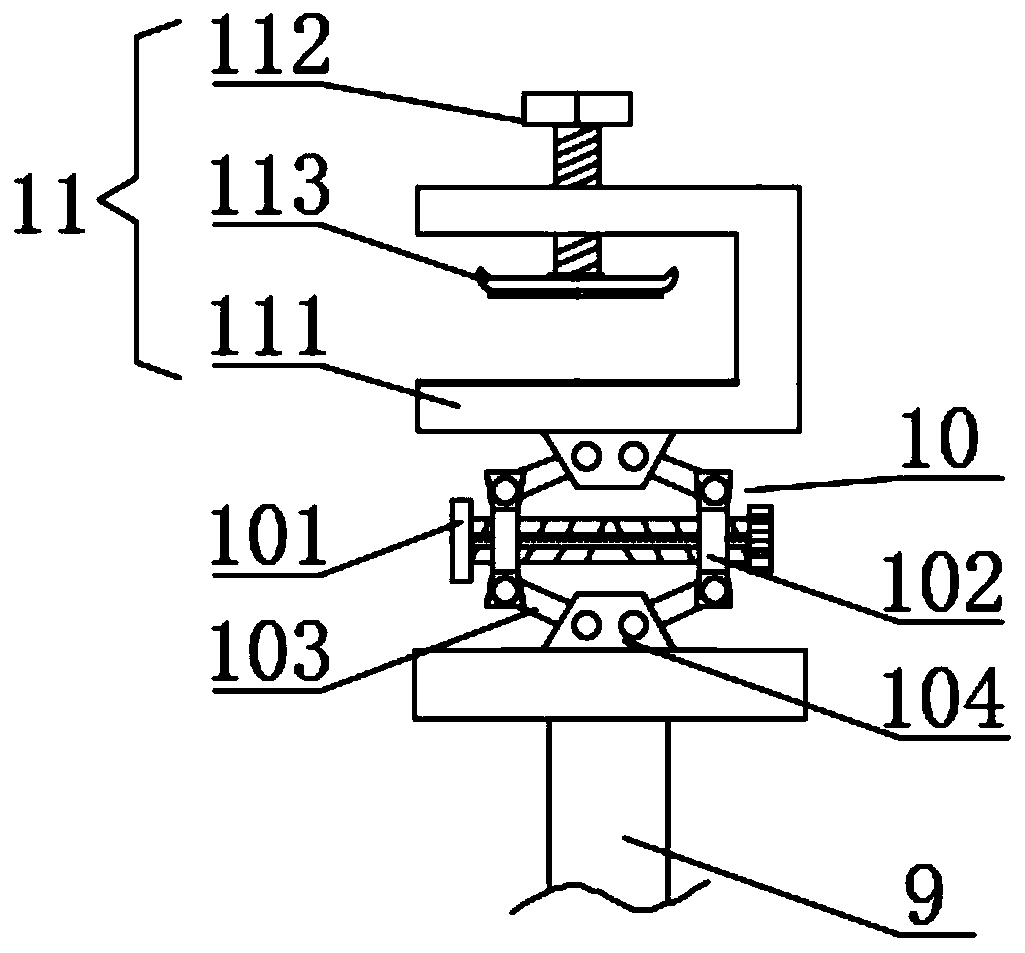 Convenient-to-clamp quality detection device and method for flax textile production