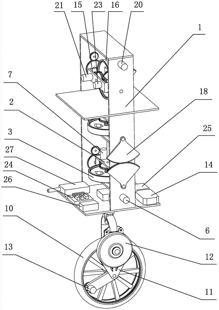 Unicycle device for cornering balance