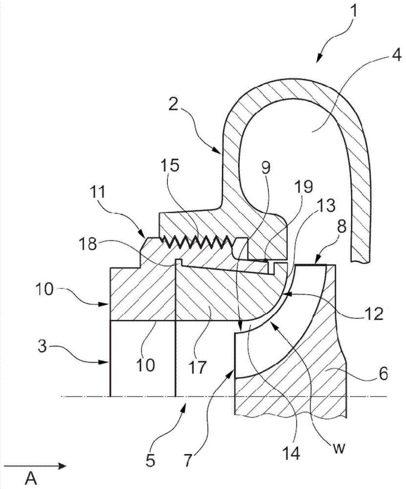 Centrifugal compressor for an exhaust gas turbocharger