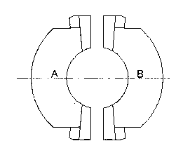 Double-wedge type double-ball-clack valve