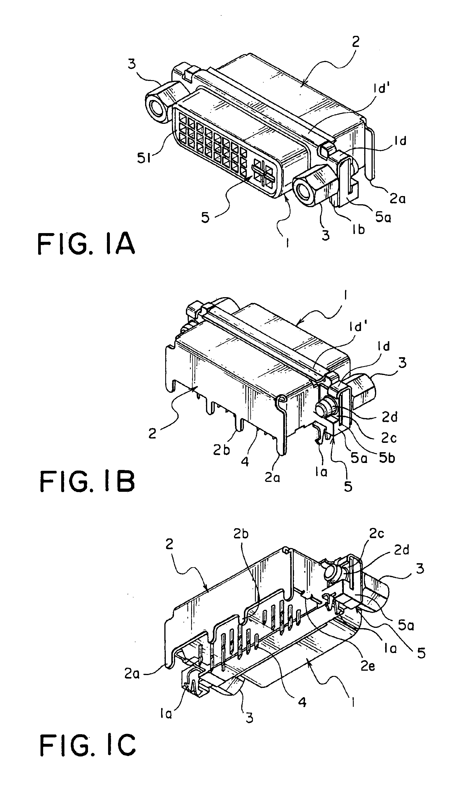 Connector having a simple structure assuring a stable mounting operation