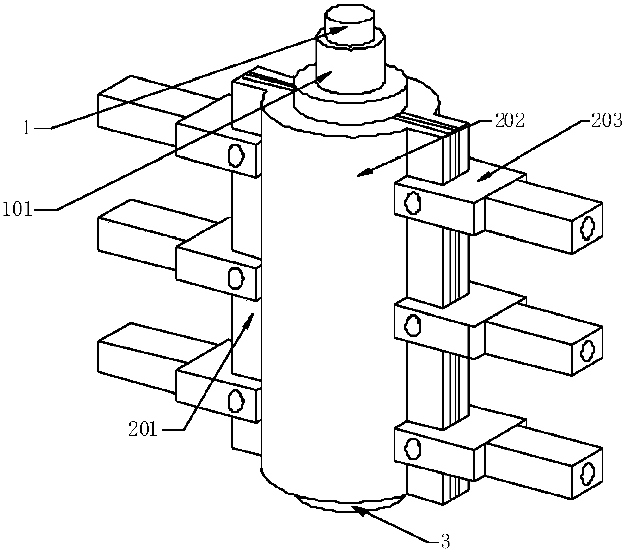 Alternating-current high-voltage vacuum arc-extinguishing chamber