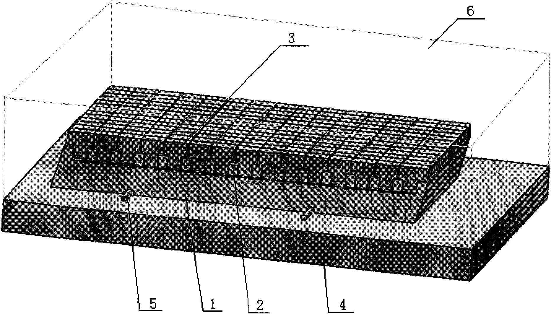 Brick inlaying method for fully covered thermal inlaid brick cooling wall
