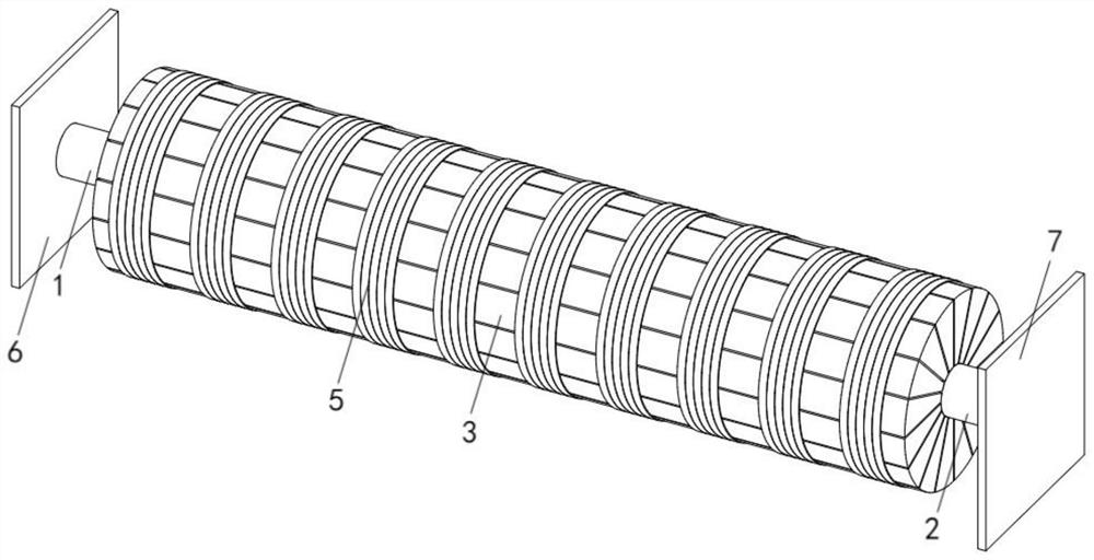 High-ductility FRP-friction type self-resetting energy consumption device