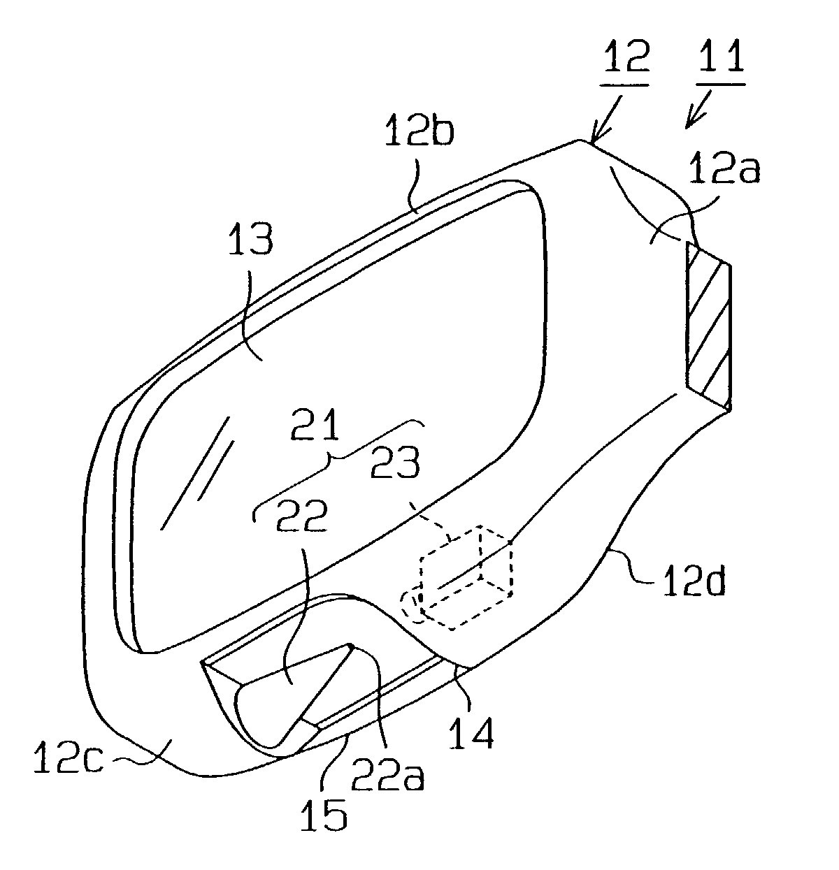 Vehicle imaging apparatus, vehicle monitoring apparatus, and rearview mirror
