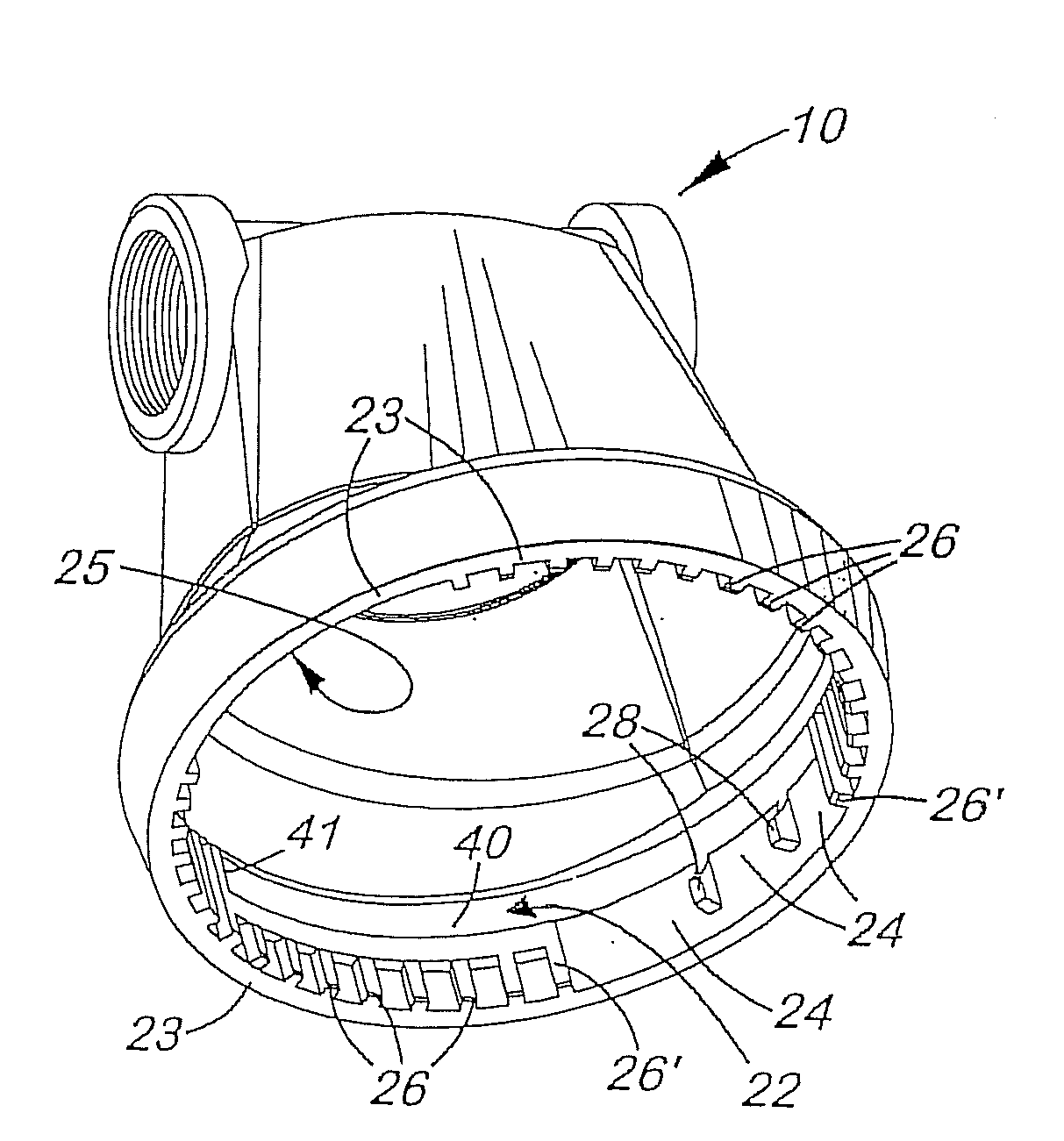 Keyed system for connection of filter to filter holder