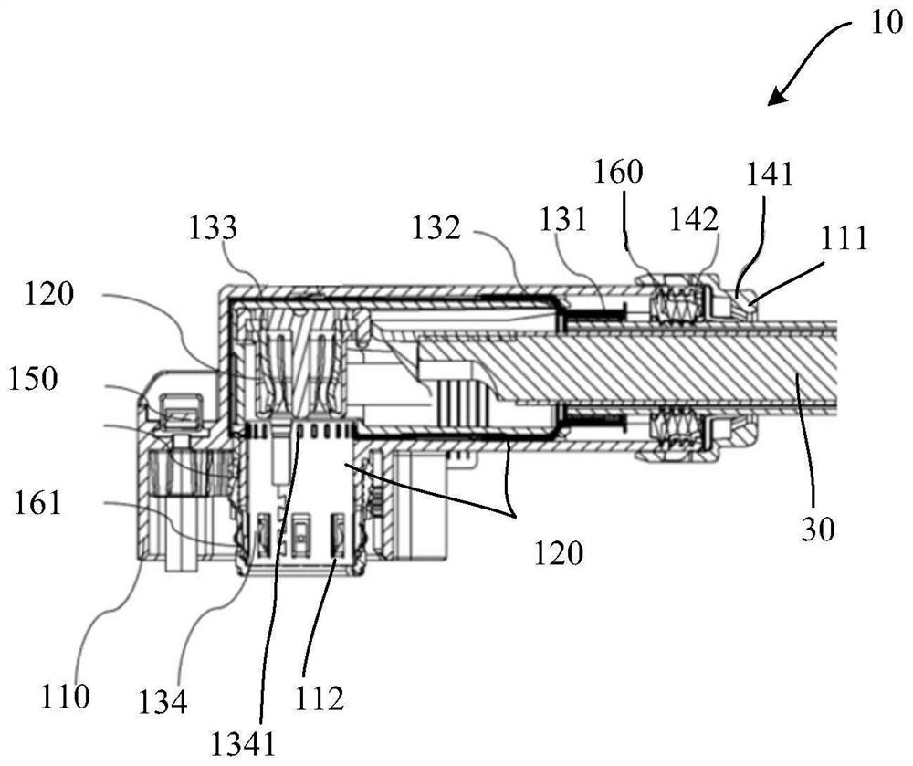 Right-angle connector and connector assembly