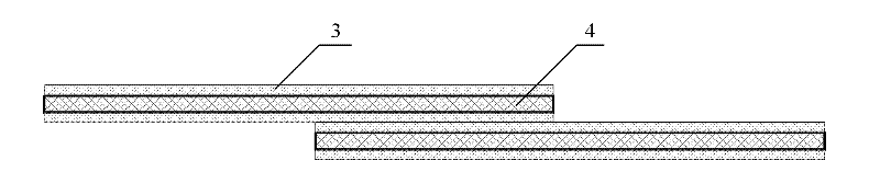 Lapping and tape continuing method for resin-based composite material pre-impregnation adhesive tape