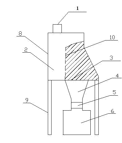 Powdered ink separating and recycling device for detecting