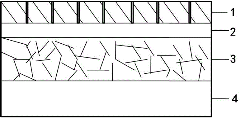 Self-permeable light bonding material and preparation method thereof