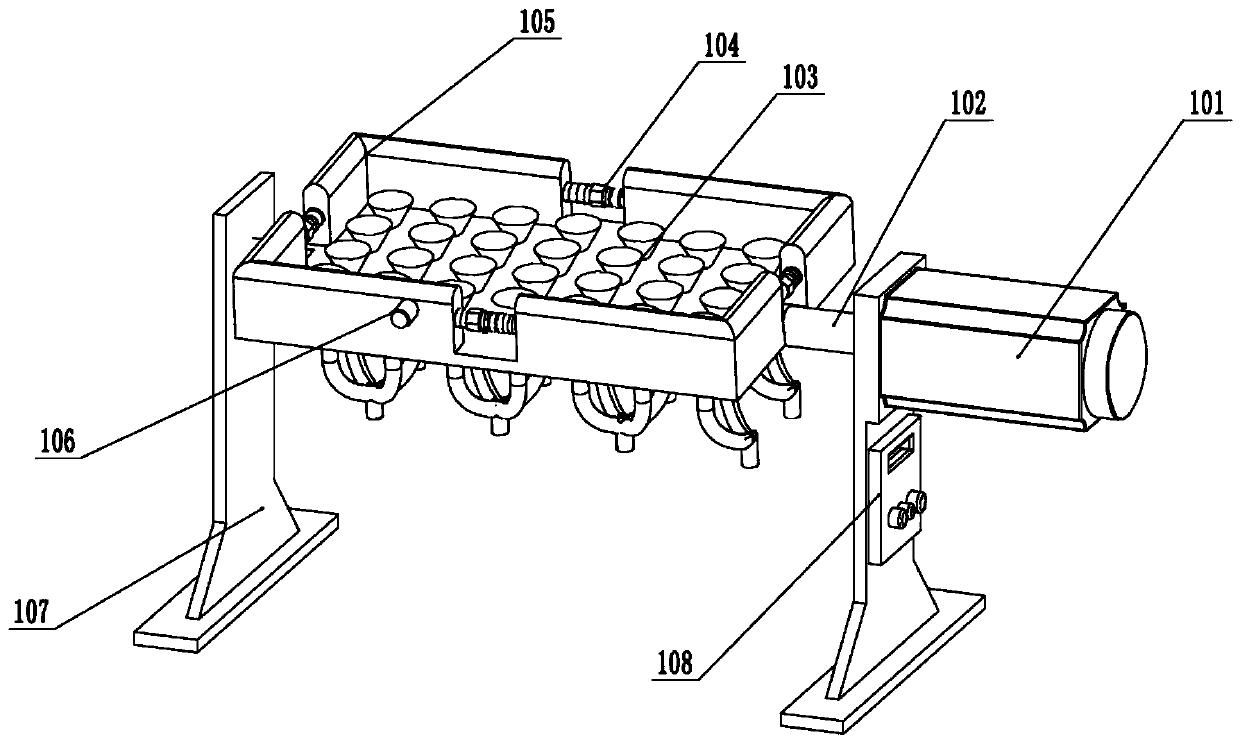 A stainless steel dinner plate recovery device based on a vibrating sieve