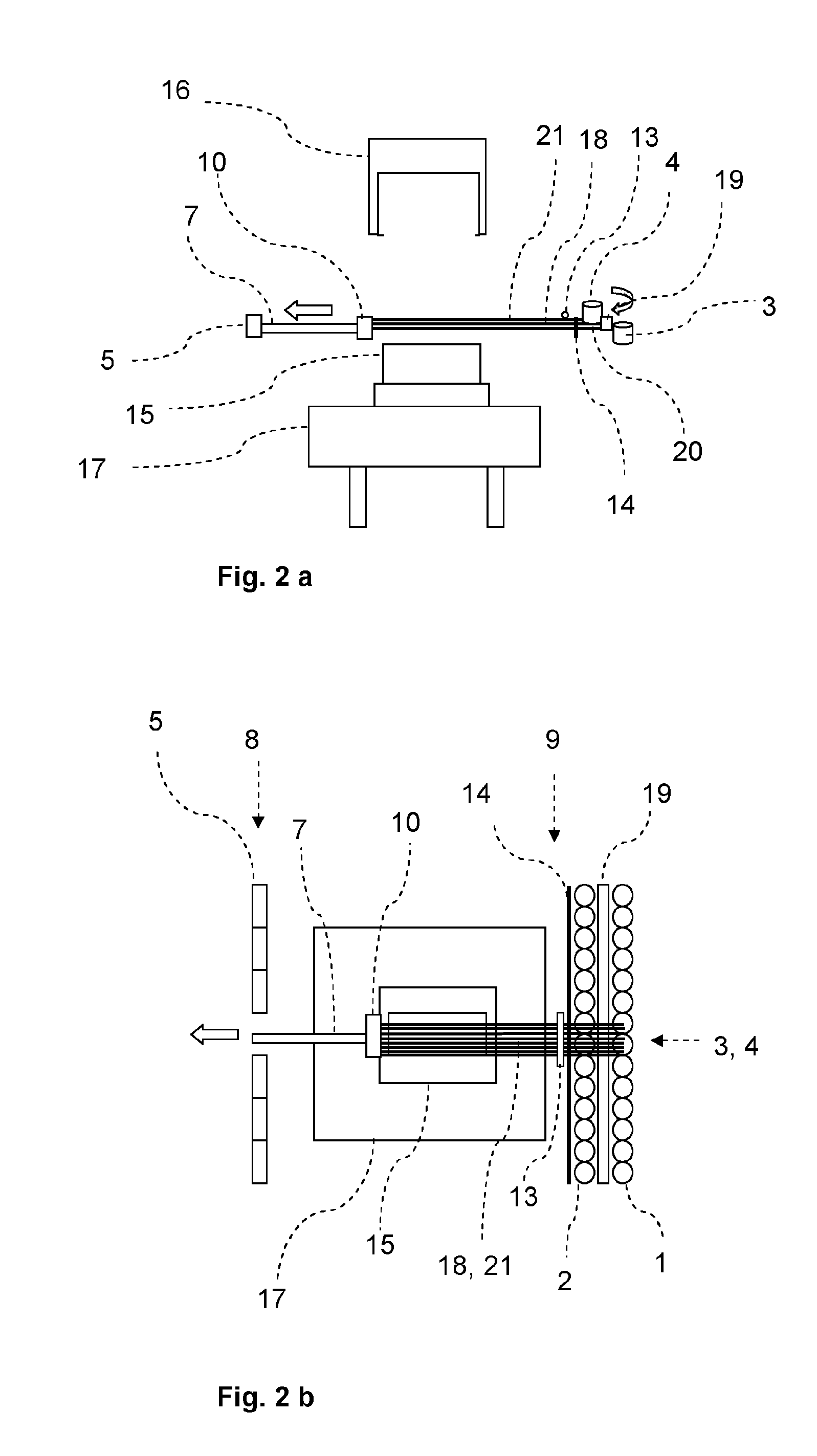 Device and method for producing fiber preforms