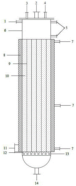 Silica gel regeneration adsorption tower and method thereof