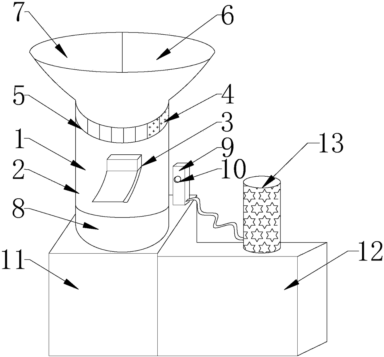 Novel compound fertilizer centrifugal granulating device
