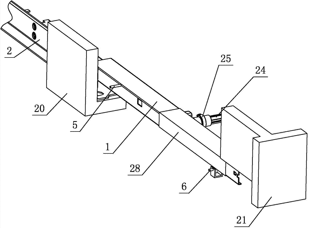 Adjusting device for drawer slide rail system
