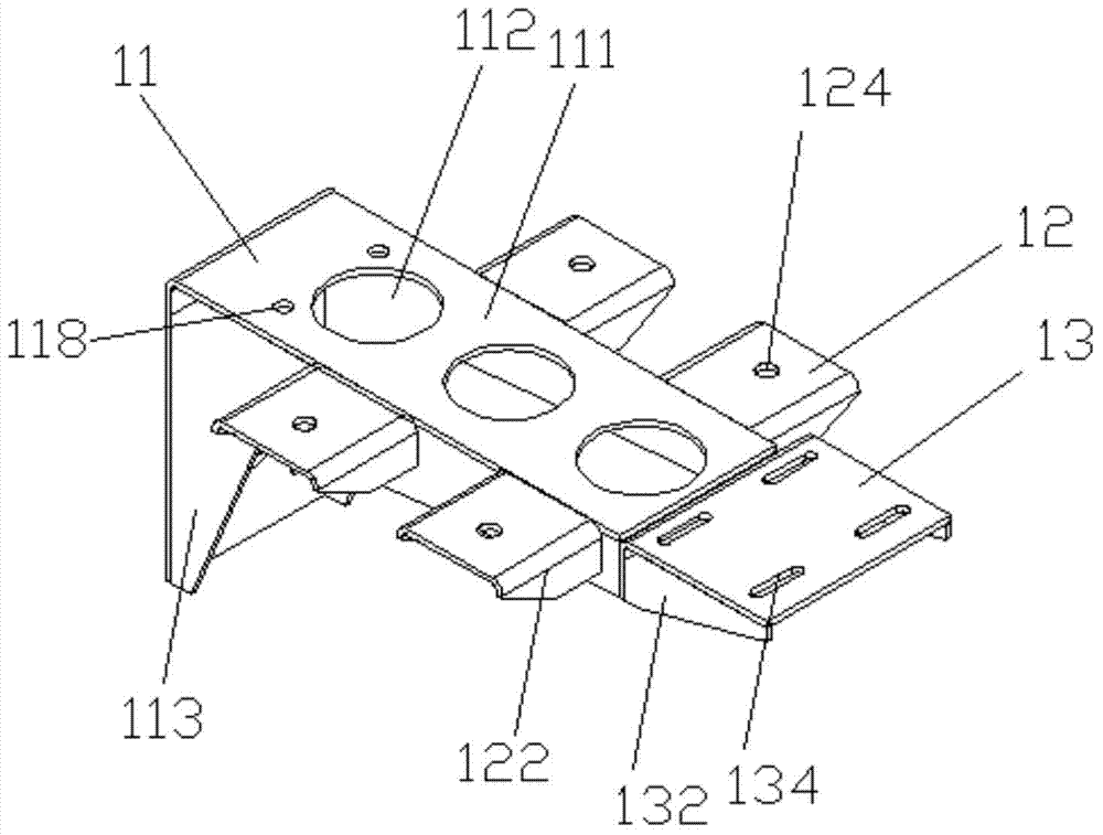 Passenger bus air filter and exhaust silencer fixing mechanism