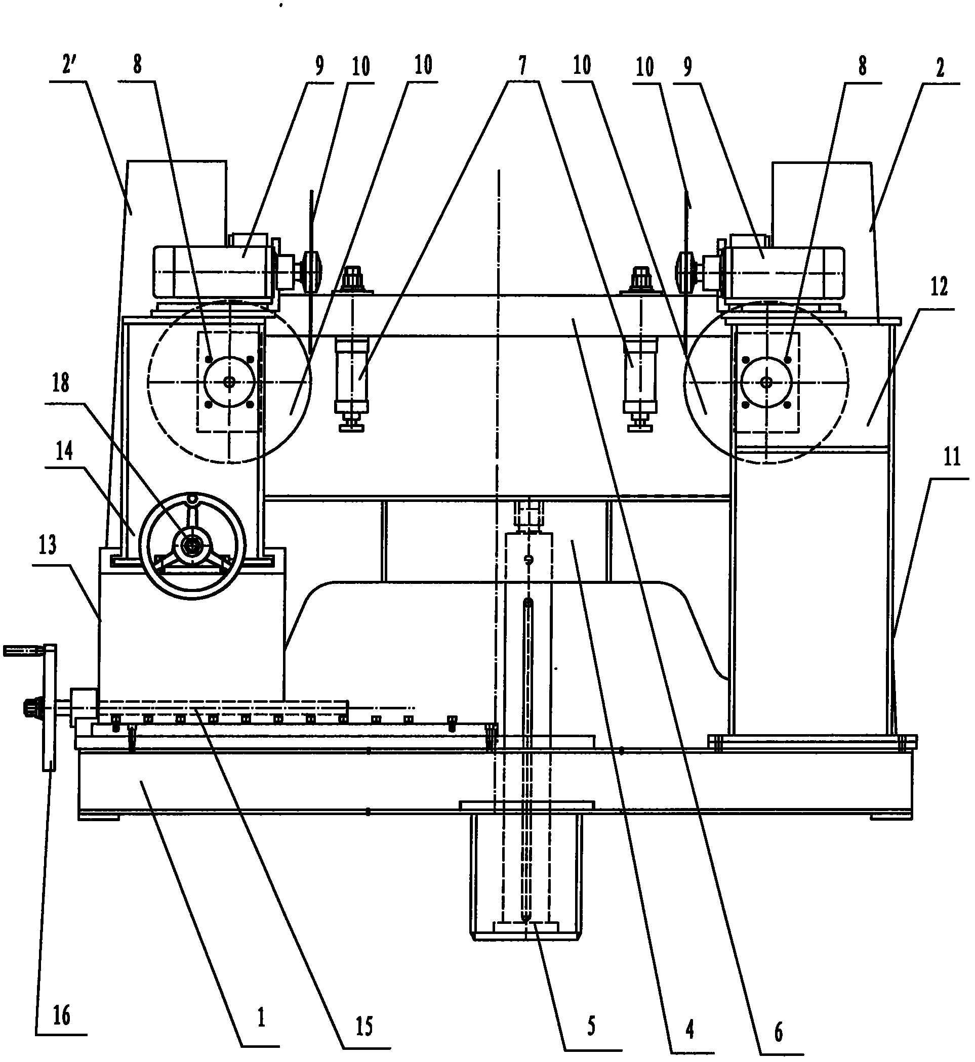 Board double-end corner sawing machine