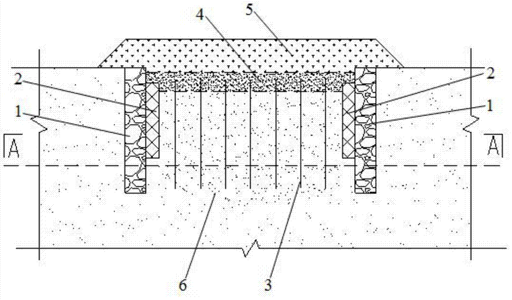 Curtain-wrapped pre-pressed drainage structure of a strip-shaped subgrade and its construction method